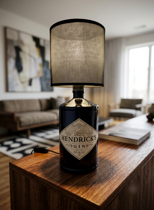 Lampada artigianale ricavata da bott. Hendrick's