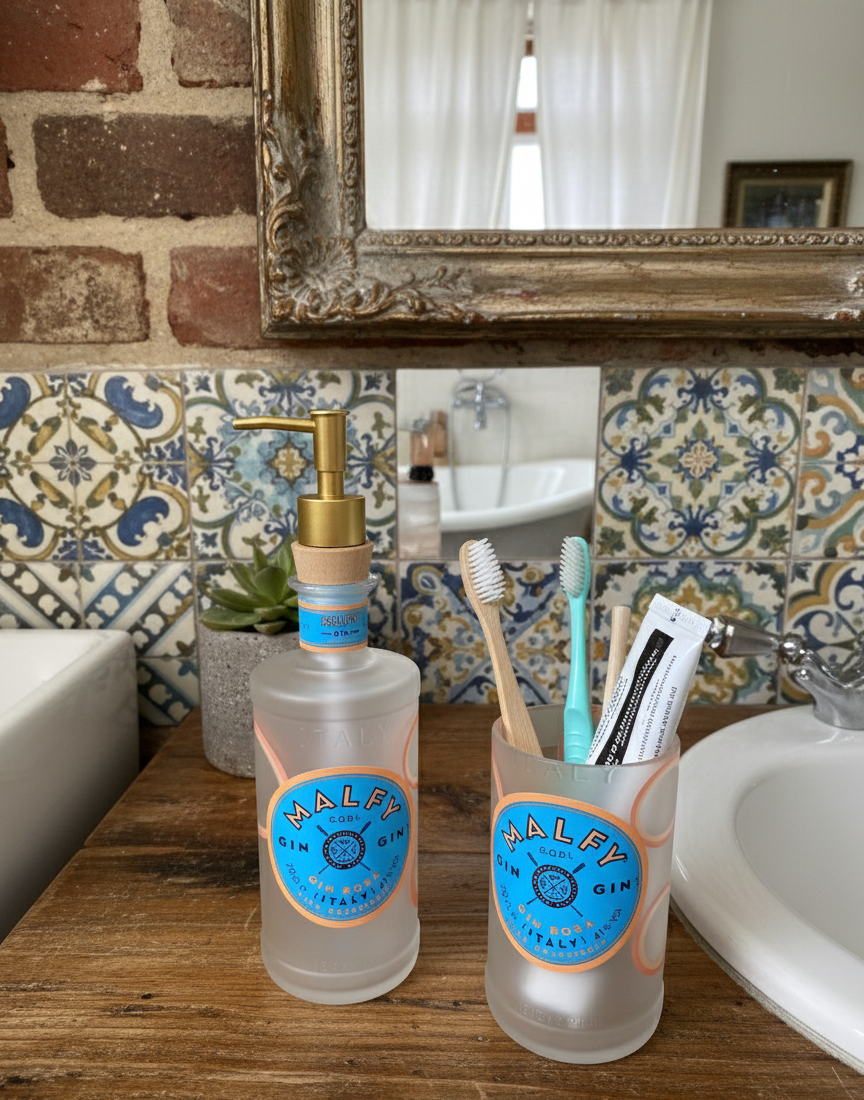 Set bagno Malfy Rosa