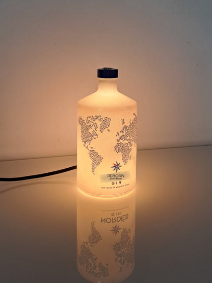 Lampada artigianale ricavata da bott. Nordes