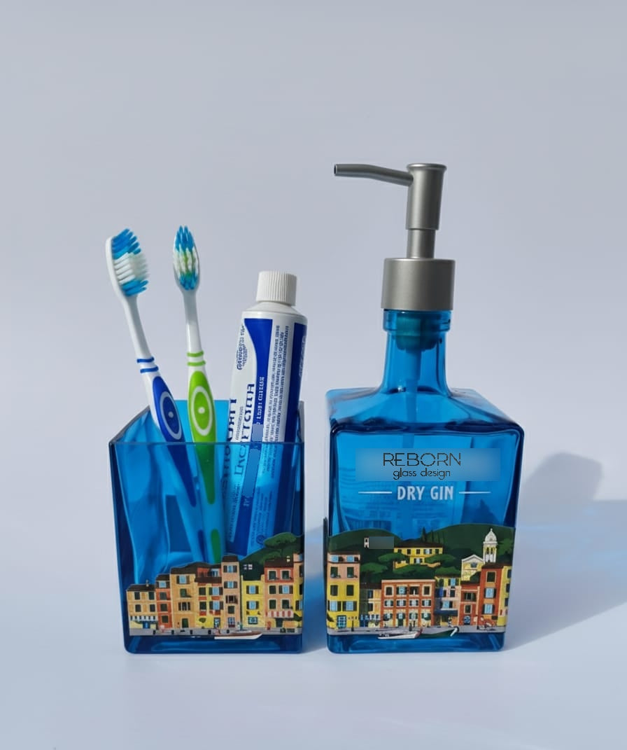 Set artigianale ricavato da bott. Portofino