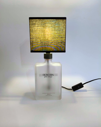 Lampada artigianale ricavata da bott. GINARTE "Cubo"