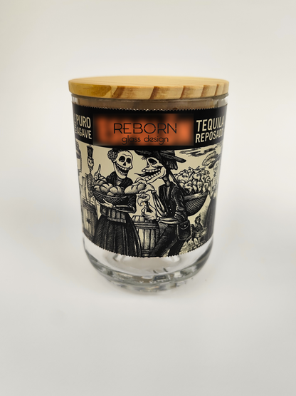 Contenitore artigianale ricavato da bott. Espolòn Reposado