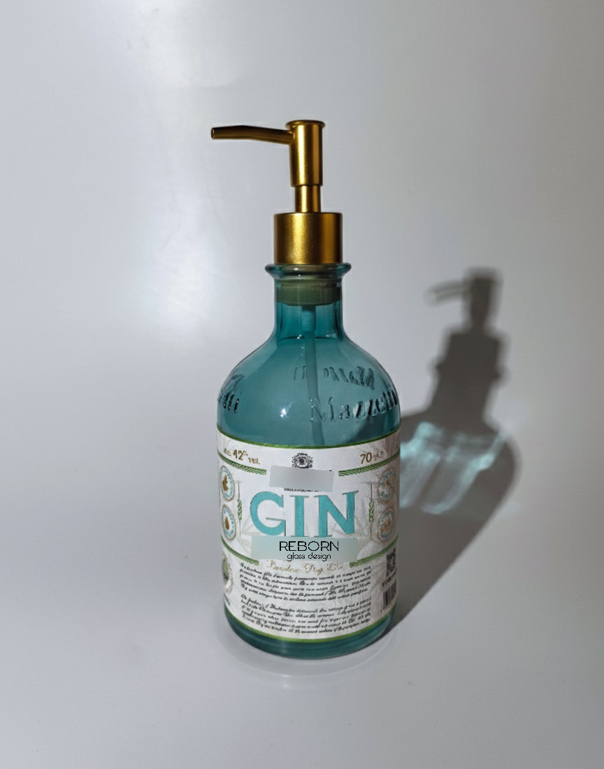 Set ricavato artigianalmente da bott. Mazzetti Gin