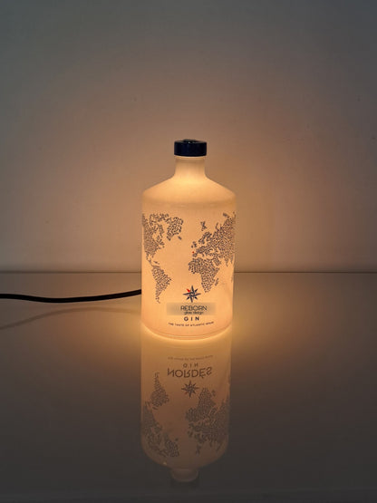 Lampada artigianale ricavata da bott. Nordes