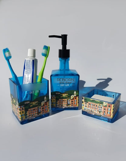 Set artigianale ricavato da bott. Portofino