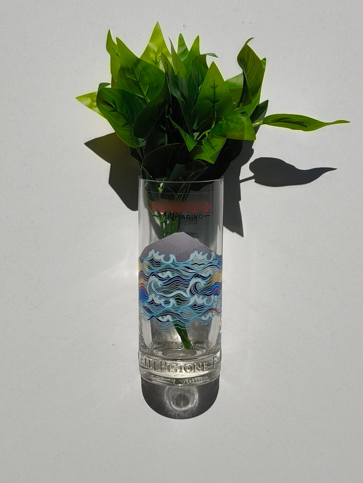 Vaso da appendere artigianale ricavato da bott. Ionico