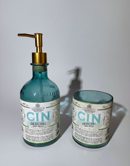 Set ricavato artigianalmente da bott. Mazzetti Gin