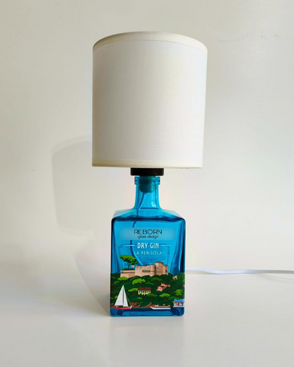 Lampada artigianale ricavata da bott. Portofino "La Penisola"