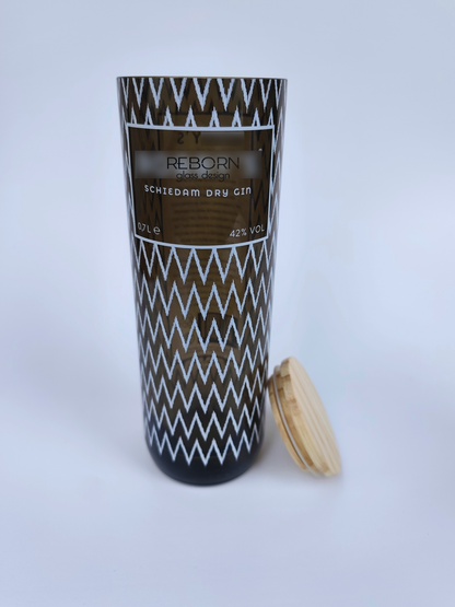 Contenitore artigianale ricavato da bott. Bobby's "Tappo in Legno"