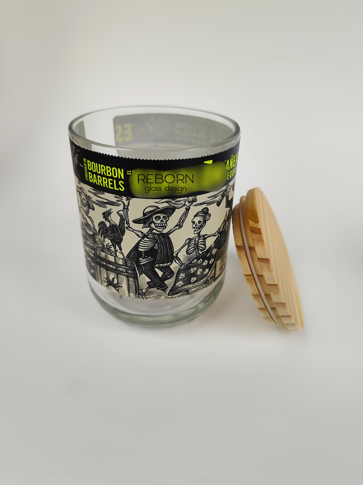 Contenitore artigianale ricavato da bott. Espolòn Anejo