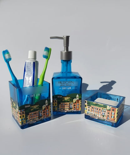 Set artigianale ricavato da bott. Portofino