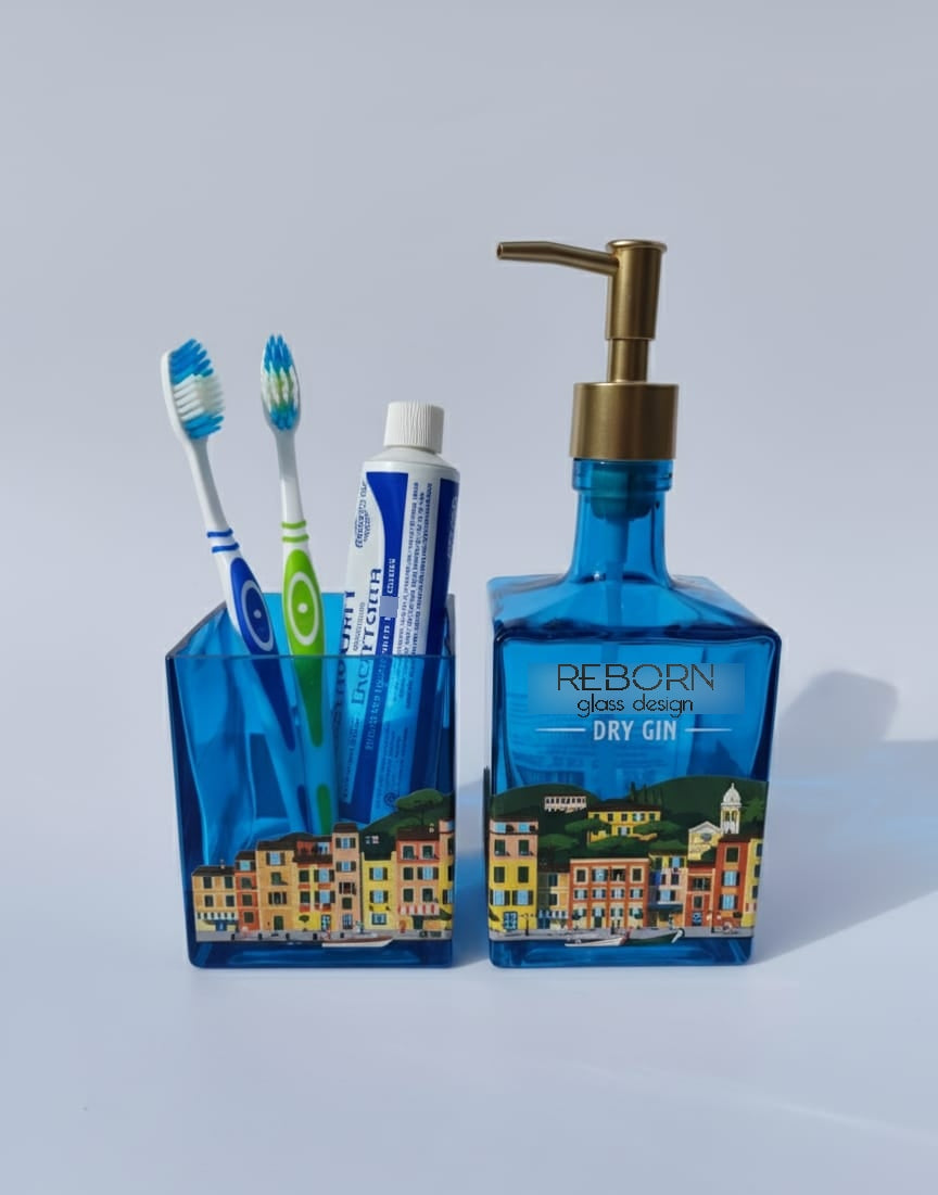 Set artigianale ricavato da bott. Portofino