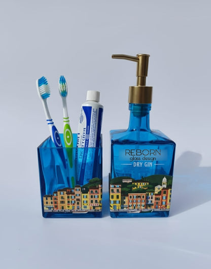 Set artigianale ricavato da bott. Portofino