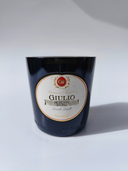 Candela artigianale ricavata da bott. Giulio Ferrari