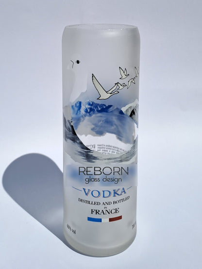 Vaso artigianale ricavato da bott. Grey Goose