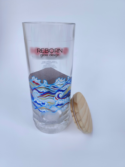 Contenitore artigianale ricavato da bott. Ionico "Tappo in Legno"