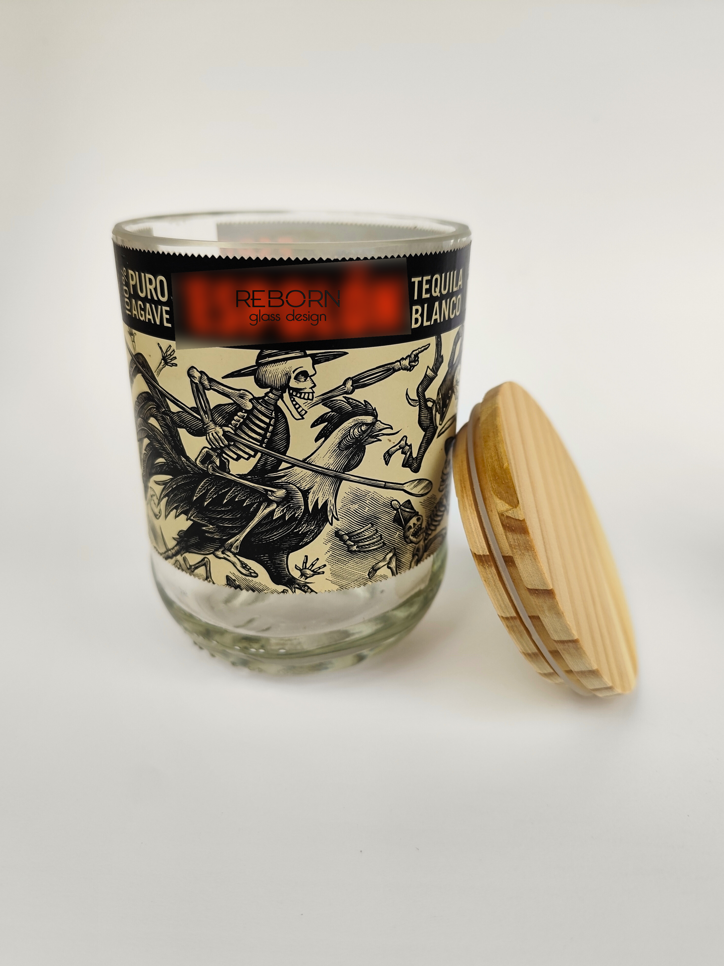 Contenitore artigianale ricavato da bott. Espolòn Blanco