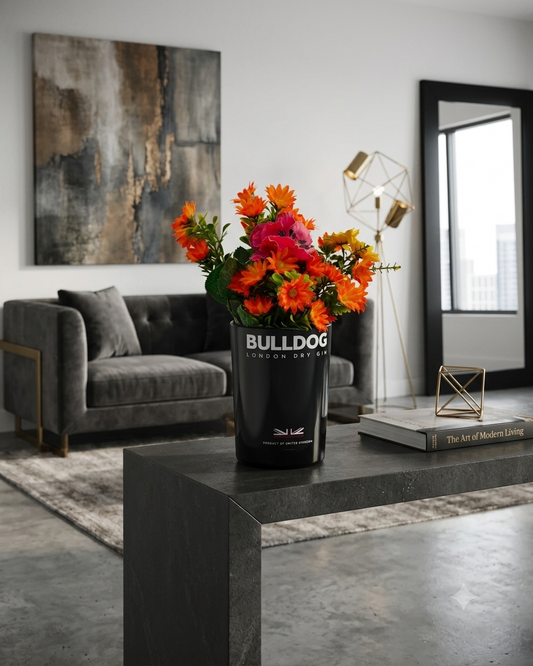 Vaso artigianale ricavato da bott. Bulldog