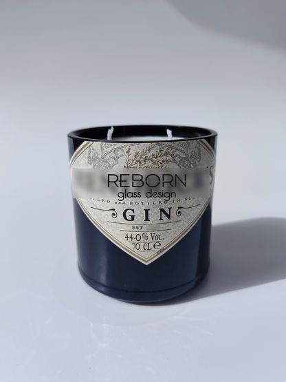 Candela artigianale ricavata da bott. Hendrick's