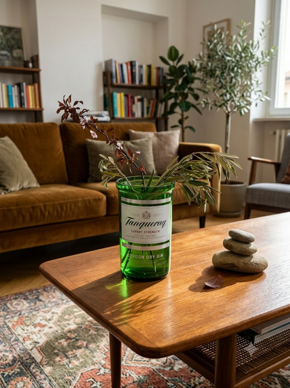 Vaso artigianale ricavato da bott. Tanqueray