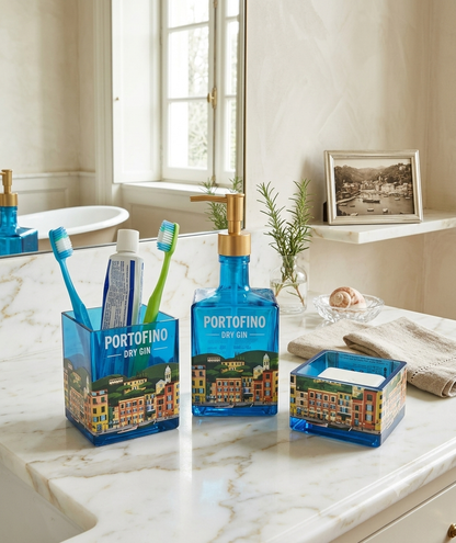 Set artigianale ricavato da bott. Portofino