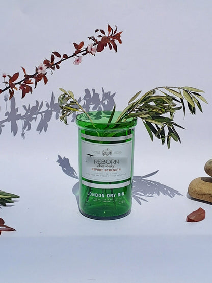 Vaso artigianale ricavato da bott. Tanqueray