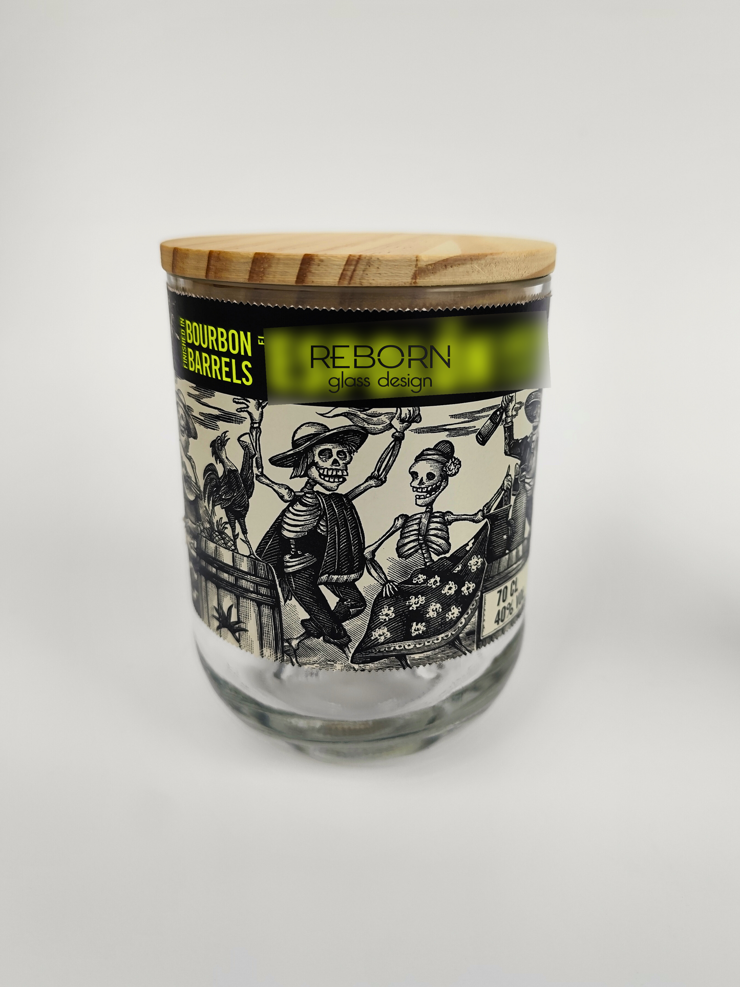 Contenitore artigianale ricavato da bott. Espolòn Anejo